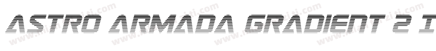 Astro Armada Gradient 2 Itali字体转换